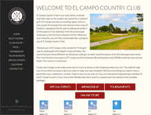 Tablet Screenshot of elcampocountryclub.com